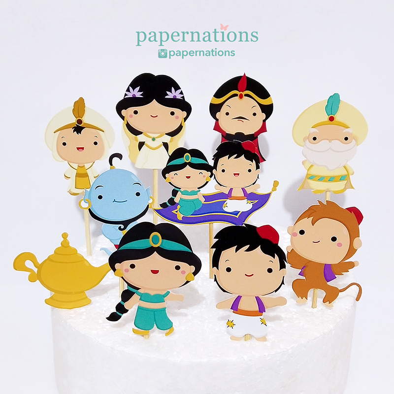 1001 Nights Cupcake Toppers